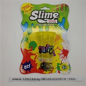 Slime water bottles of 85 g shining crystal mud insects animals CARDS (bottled) - OBL750914