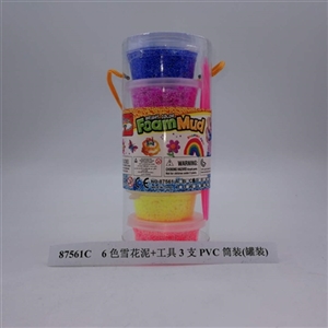 3 PVC tube with 6 color snow mud tools (6 cans) - OBL750920