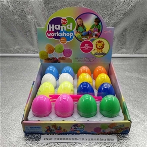 Slime bounce mud egg type tool 3 display color box (16 cans) - OBL750925
