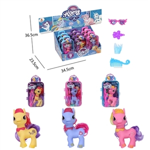 My dream to evade glue elves horse big suitcase with glasses hairpin comb cloak 9 PC assortments - OBL751524