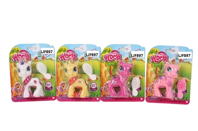 I dream of evade glue pony bao li comb sheet with 4 colors mixed with horses - OBL751559