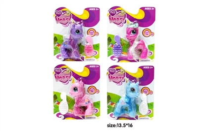 I dream of evade glue pony bao li comb sheet with 4 colors mixed with horses - OBL751563