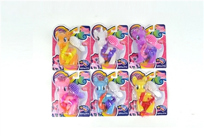 I dream of evade glue pony bao li with horse combs single paragraph 6 color orange - OBL751567