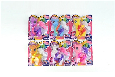 I dream of evade glue pony bao li with horse combs single paragraph 6 color orange - OBL751568