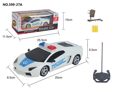 四通遥控 兰博基尼警车车 1:20(无尾翼） - OBL752055