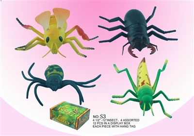 4款4.5寸昆虫 /PVC - OBL752618