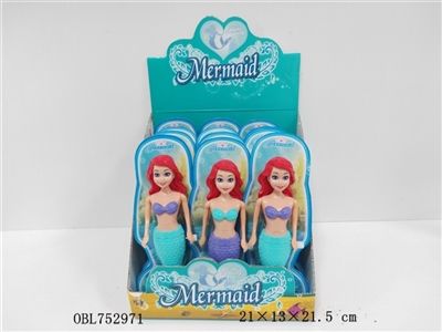 Chain on swimming mermaids (12 PCS) - OBL752971