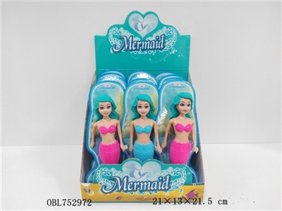 Chain on swimming mermaids (12 PCS) - OBL752972