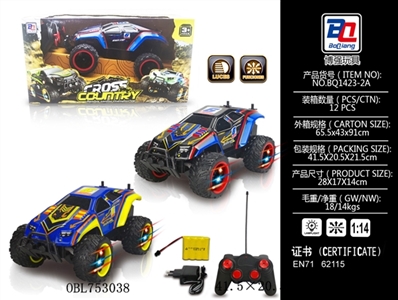 吸塑越野车（包电带充电器、车轮带灯光） - OBL753038
