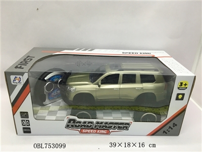 1：14丰田兰德酷路泽四通遥控越野赛车（带灯光） - OBL753099