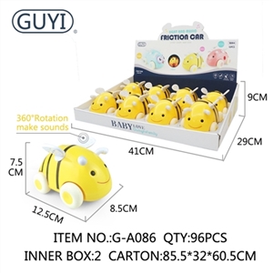 The light music inertia small sprout car - bees - OBL753111