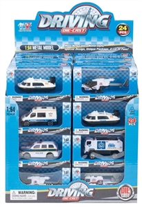 1:6 alloy 4 police car (slide) - OBL753527
