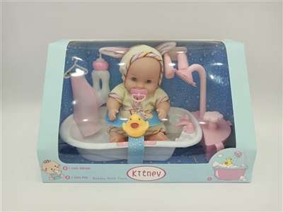12 inch activities eyes drink pee baby with bath water - OBL753717
