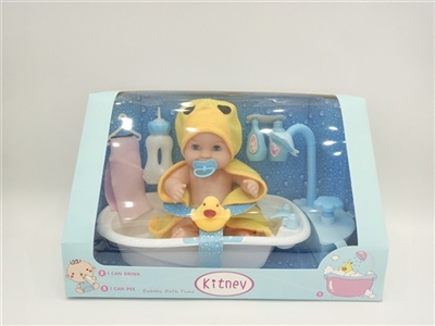 12 inch activities eyes drink pee baby with bath water - OBL753718