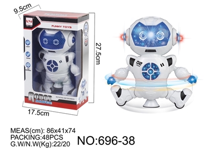 太空机器人（带音乐、舞台灯光、360度旋转） - OBL754293