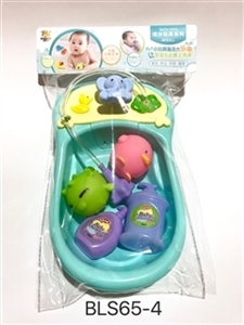 喷水浴盆配搪胶动物 - OBL754566