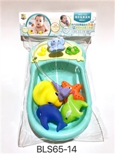 喷水浴盆配搪胶动物 - OBL754568