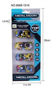 Slide eight graffiti alloy car - OBL754726