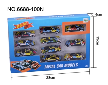 Slide eight graffiti alloy car - OBL754734