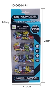 Four boomerang graffiti alloy car - OBL754740