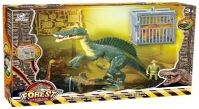 棘背龙探险套装  (恐龙带声光)/开窗盒 - OBL756131