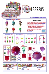 3.5寸搪胶款独角兽娃娃12只球展示盒装   仿真植发头款 - OBL756562