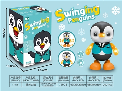 Dancing penguins walk light music - OBL756692