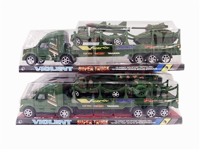 Military drag bar with missile inertial car. Tanks. War cannon. Armoured vehicles - OBL756960