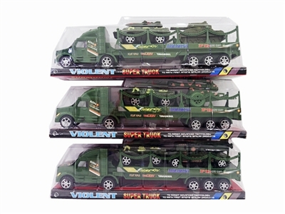 Inertial military tow bar with armoured vehicles. Tanks. War cannon. Missiles - OBL756962