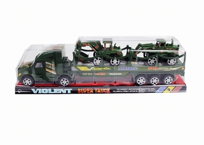 Inertial drag bar military truck with two military - OBL756966