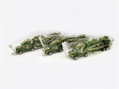 滑行军事拖栏带3款军事车 - OBL756978