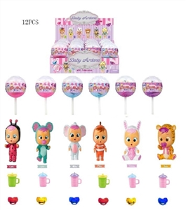 5寸实身哭泣娃娃喝水流眼泪12PC混装6款混装 - OBL757193