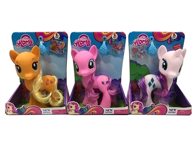 Three Ma Baoli evade glue large dream with comb horse stick with conventional horse - OBL757198