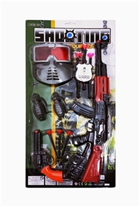 AK soft bullet gun suit with a revolver and a mask - OBL757888