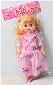 14寸空身弯脚活眼女孩带IC配餐具 - OBL758940