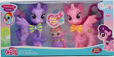 Two elves horse with surprise - OBL758965