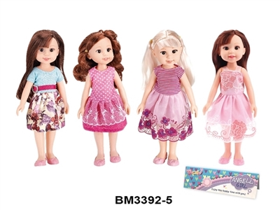 14 inch bei beautiful doll four/clothes. Hair orange - OBL759346