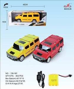1：14悍马四通遥控车（包电） - OBL760308