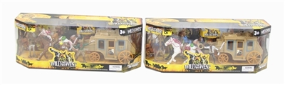 Western carriage and western cowboy - OBL760404