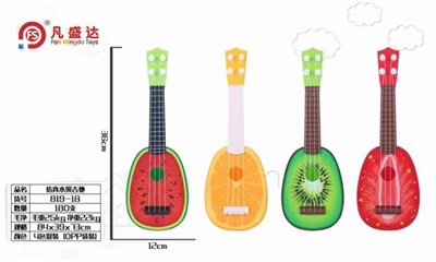 14 inch fruit guitar 4, orange, kiwi, watermelon, orange, strawberry) - OBL760638