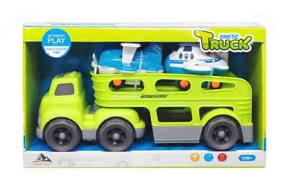 Slide (slide with two cartoon plane) cartoon tractor truck - OBL760686