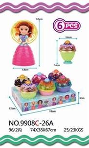 Mini cupcake barbie (6) zhuang (evade glue head) - OBL761124