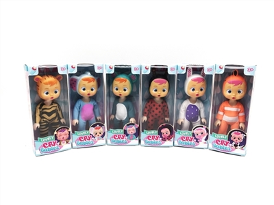 6寸实身哭泣娃娃会喝水真流眼泪6款混装 - OBL761308