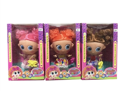 3款搪胶墨西哥10寸可爱新生儿带手提包混装 - OBL761318