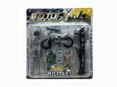 2小军人+弹射炮+摩托 - OBL761377