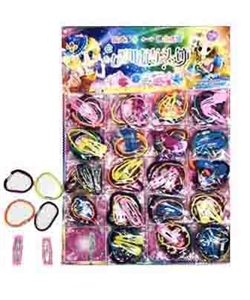 20 bags of 1 plate elastic hair clips - OBL761531
