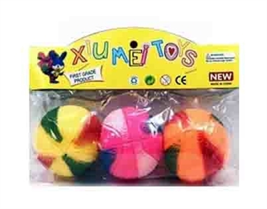 带哨3个搪塑蓝球装1卡 - OBL761576