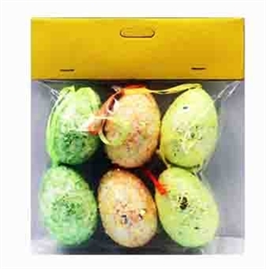 6 pack 1 card bag bag color film eggs with rope - OBL761618
