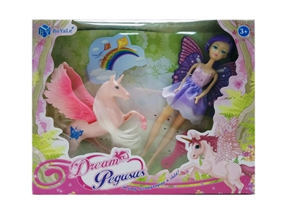 Flying fairy with pegasus - OBL762163