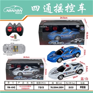1比20法拉利警车四通遥控车 - OBL762726